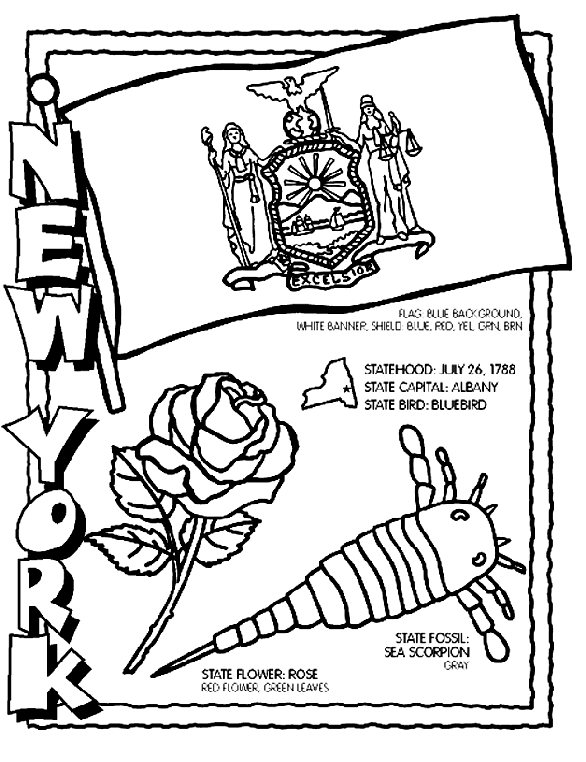 New York Coloring Page